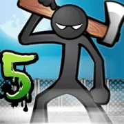 تحميل لعبة Anger of Stick 5: Zombie مهكرة 2026 للأندرويد APK مجاناً